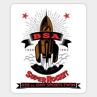 Vintage BSA Super rocket Motorcycle Magnet